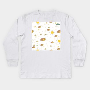 Fall Leaves Kids Long Sleeve T-Shirt